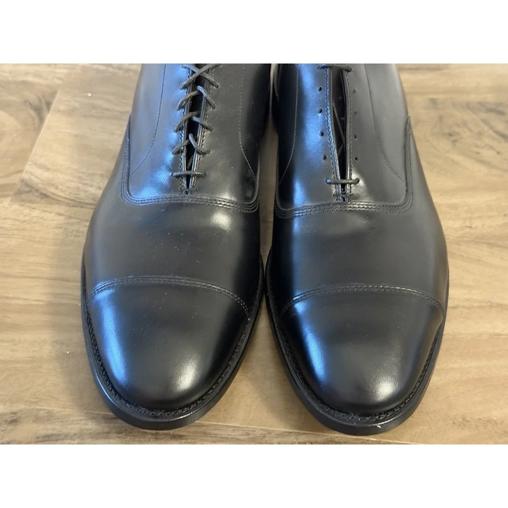 Allen Edmonds Park Avenue black cap toe oxford men's shoe Size 15B Made In USA